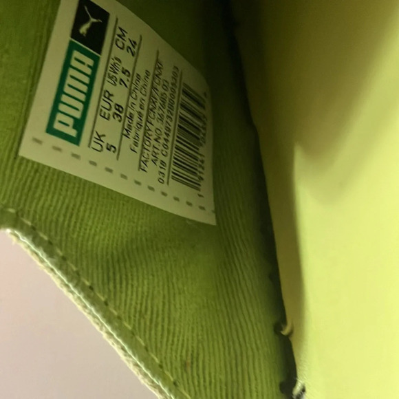 Puma Fendy Espadrille Slides Sulphur Spring/blue/black Slip on Sz 7 1/2 GUC - Picture 12 of 13